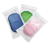 Hot Selling Private Label Mini Hand Washing Kids Portable Soluble 20pcs Disposable Paper Soap